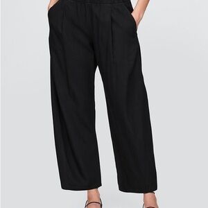 Gap mid rise linen blend easy barrel pants